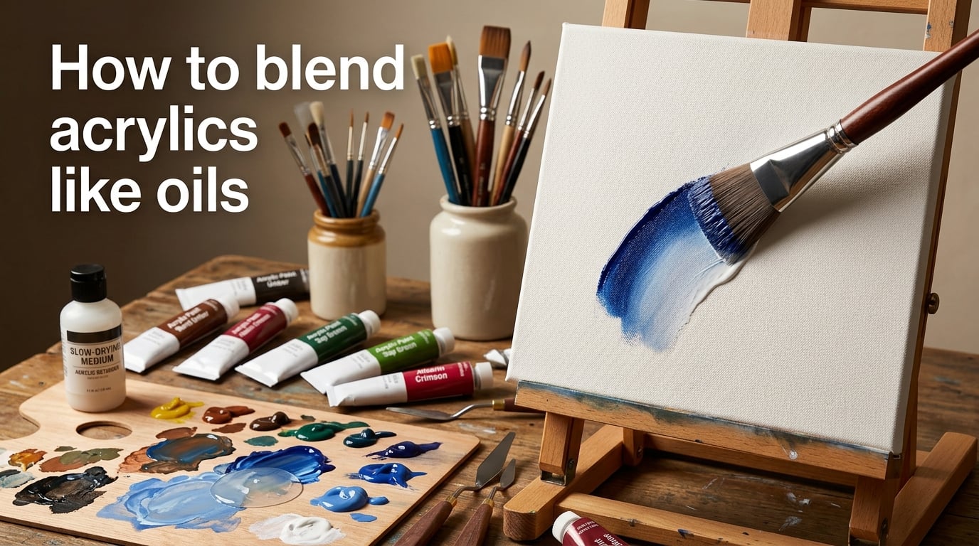 How to blend acrylics like oils