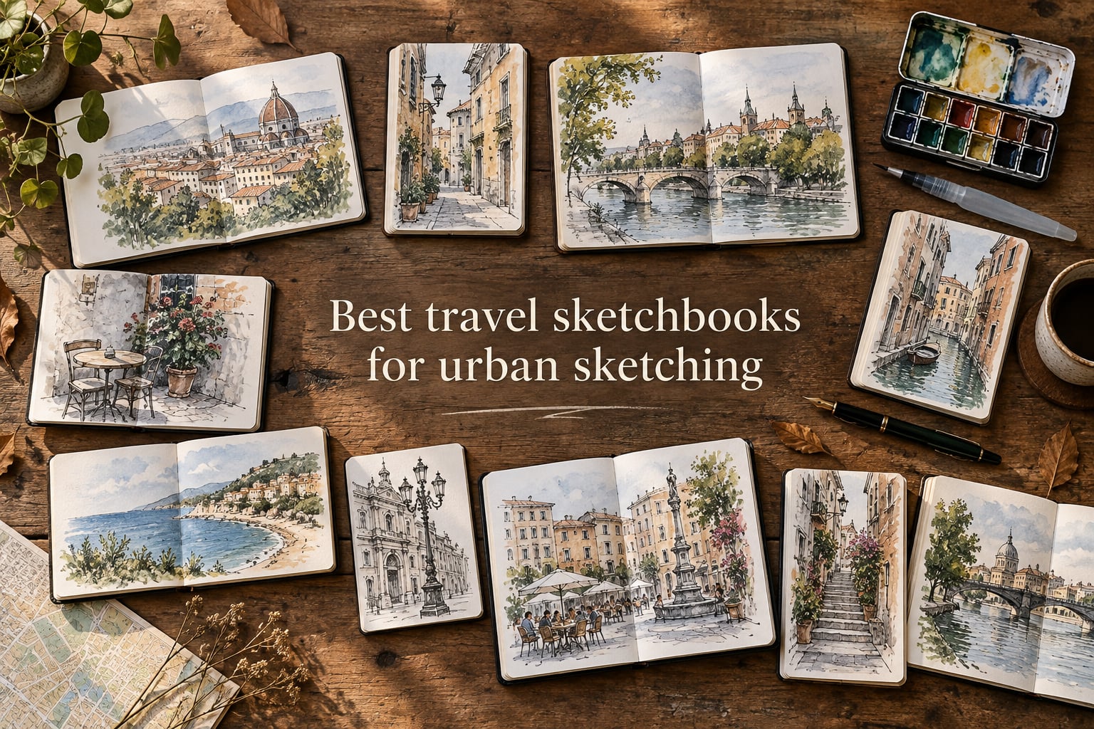 Best travel sketchbooks for urban sketching