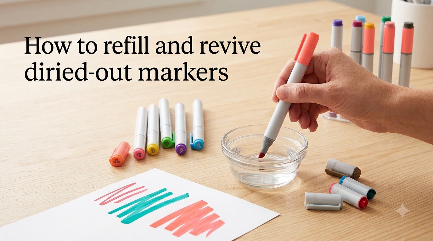 How to refill and revive dried-out markers
