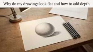 Why do my drawings look flat and how to add depth
