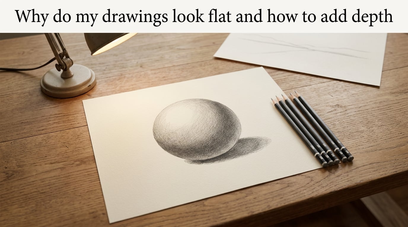 Why do my drawings look flat and how to add depth