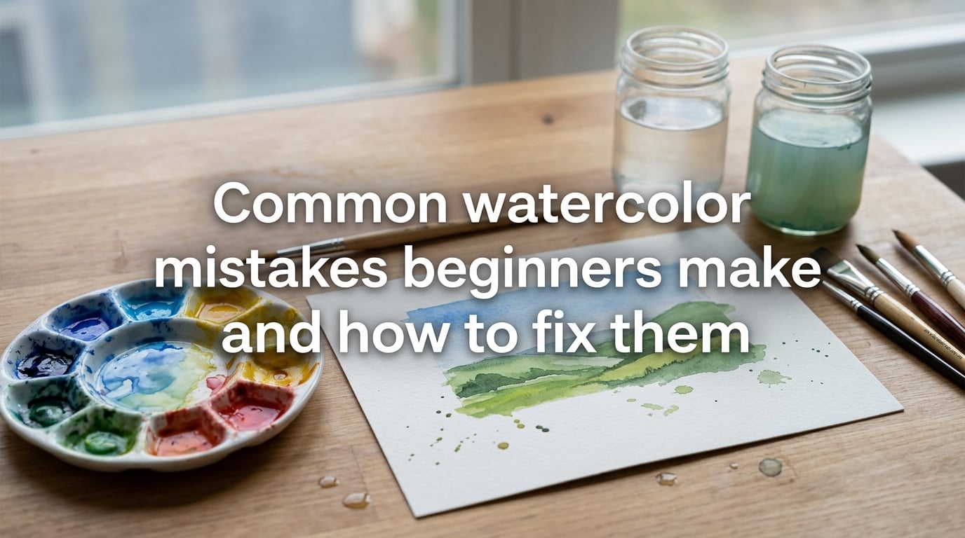 Common watercolor mistakes beginners make and how to fix them