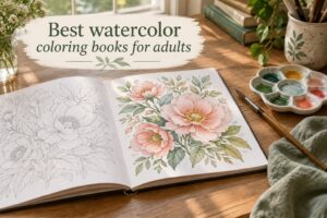 Best watercolor coloring books for adults