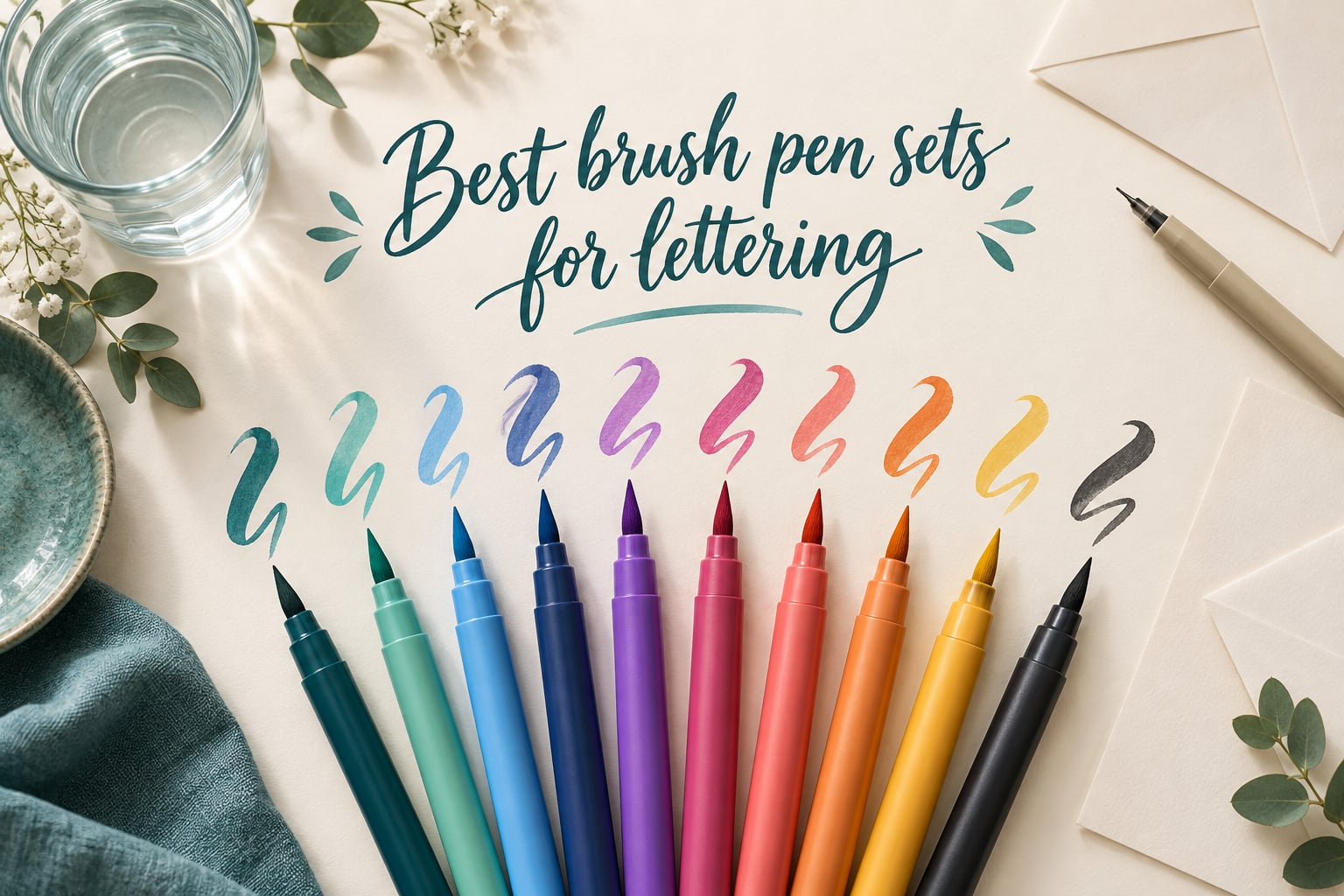 Best brush pen sets for lettering
