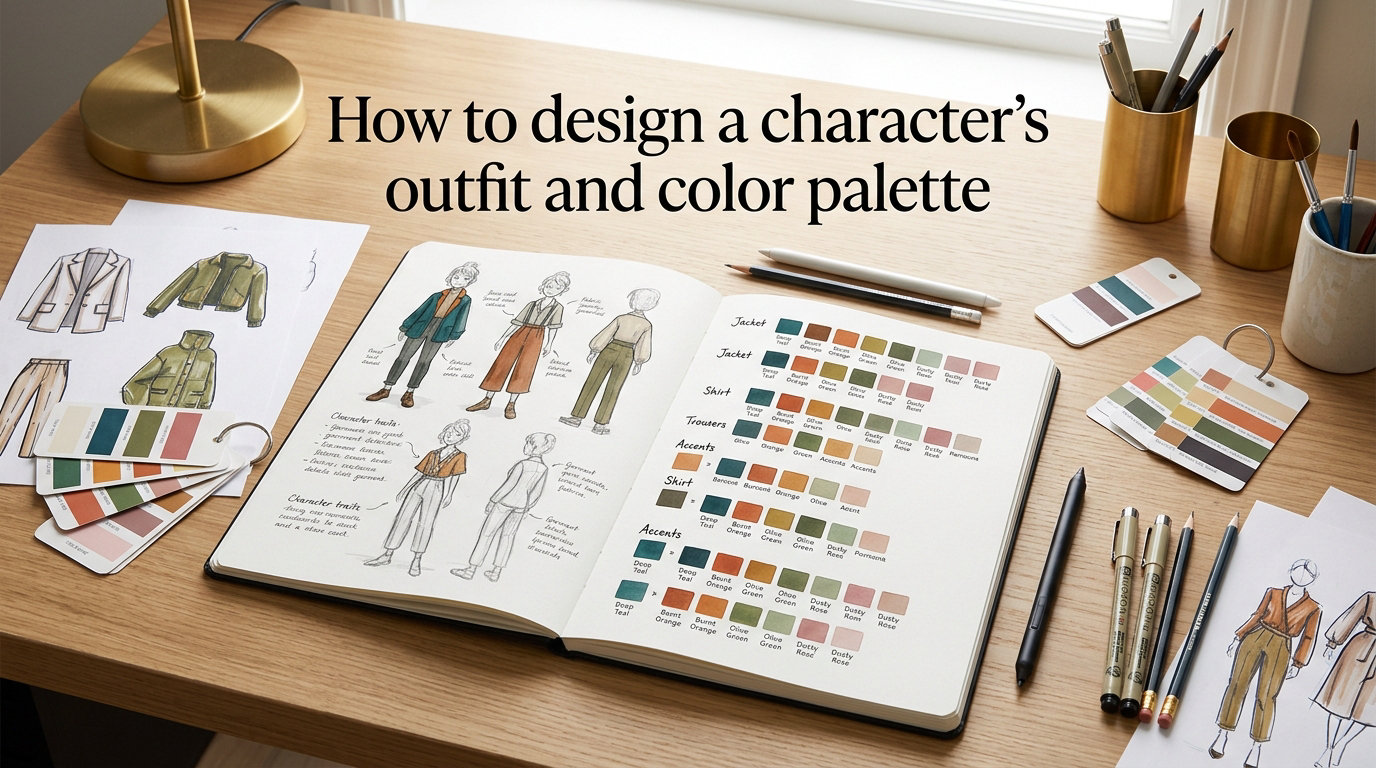How to design a character's outfit and color palette
