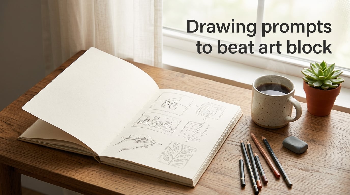 Drawing prompts to beat art block