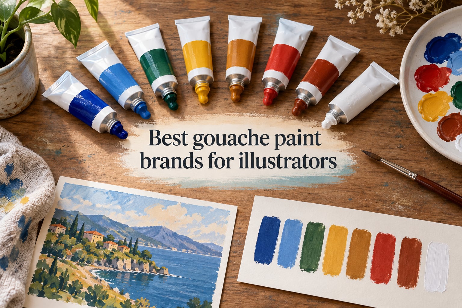 Best gouache paint brands for illustrators
