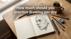 How much should you practice drawing per day