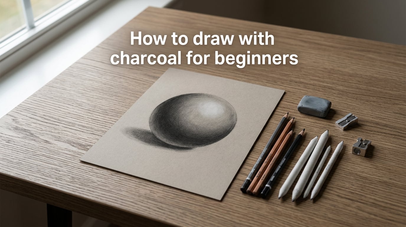 How to draw with charcoal for beginners