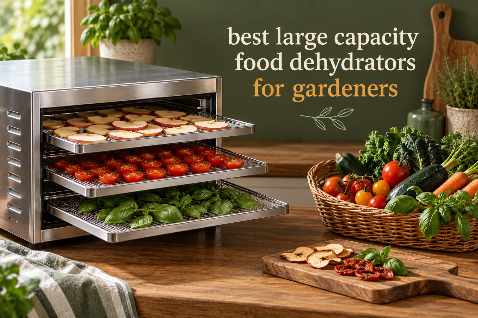 best large capacity food dehydrators for gardeners