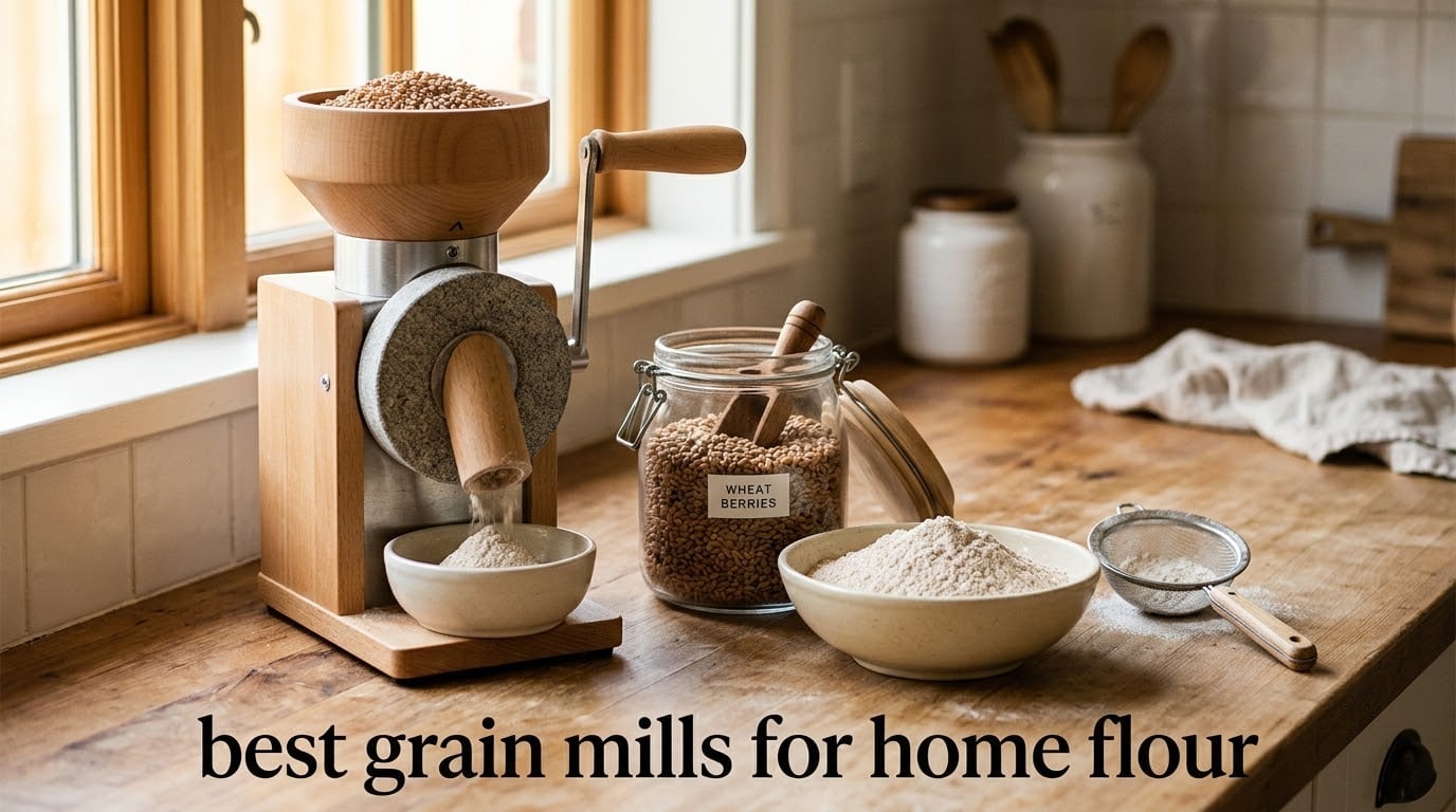 best grain mills for home flour