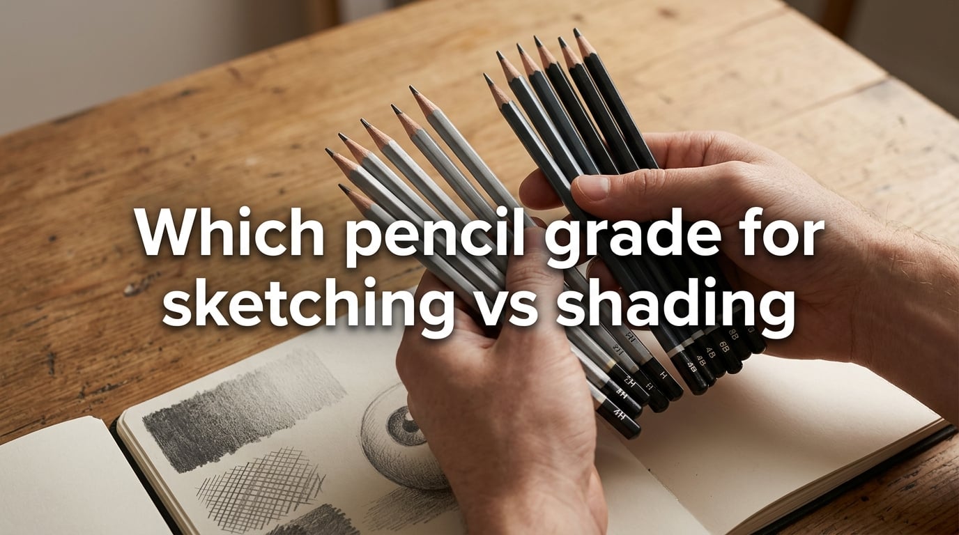 Which pencil grade for sketching vs shading