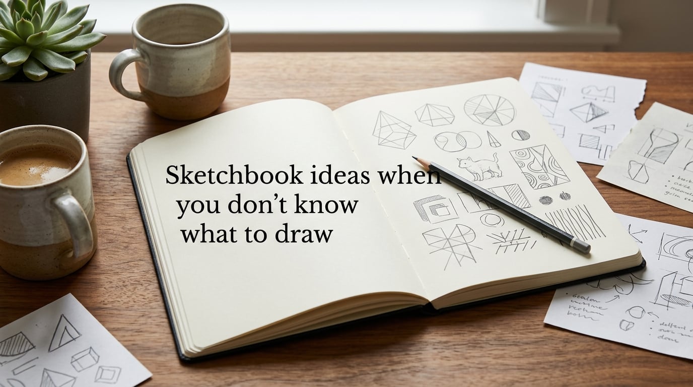 Sketchbook ideas when you don't know what to draw