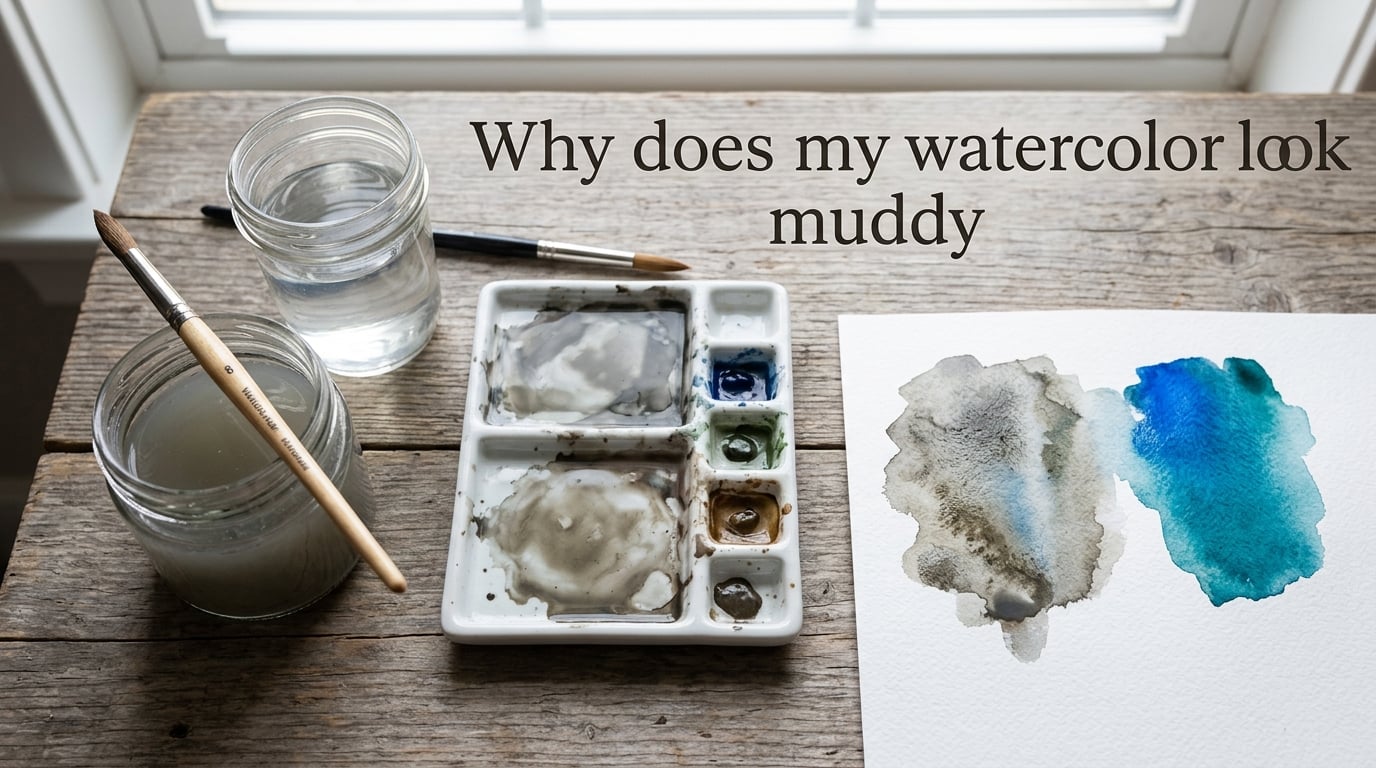 Why does my watercolor look muddy