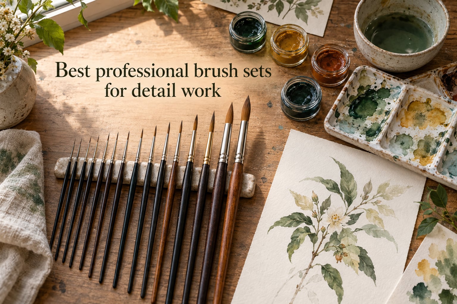 Best professional brush sets for detail work