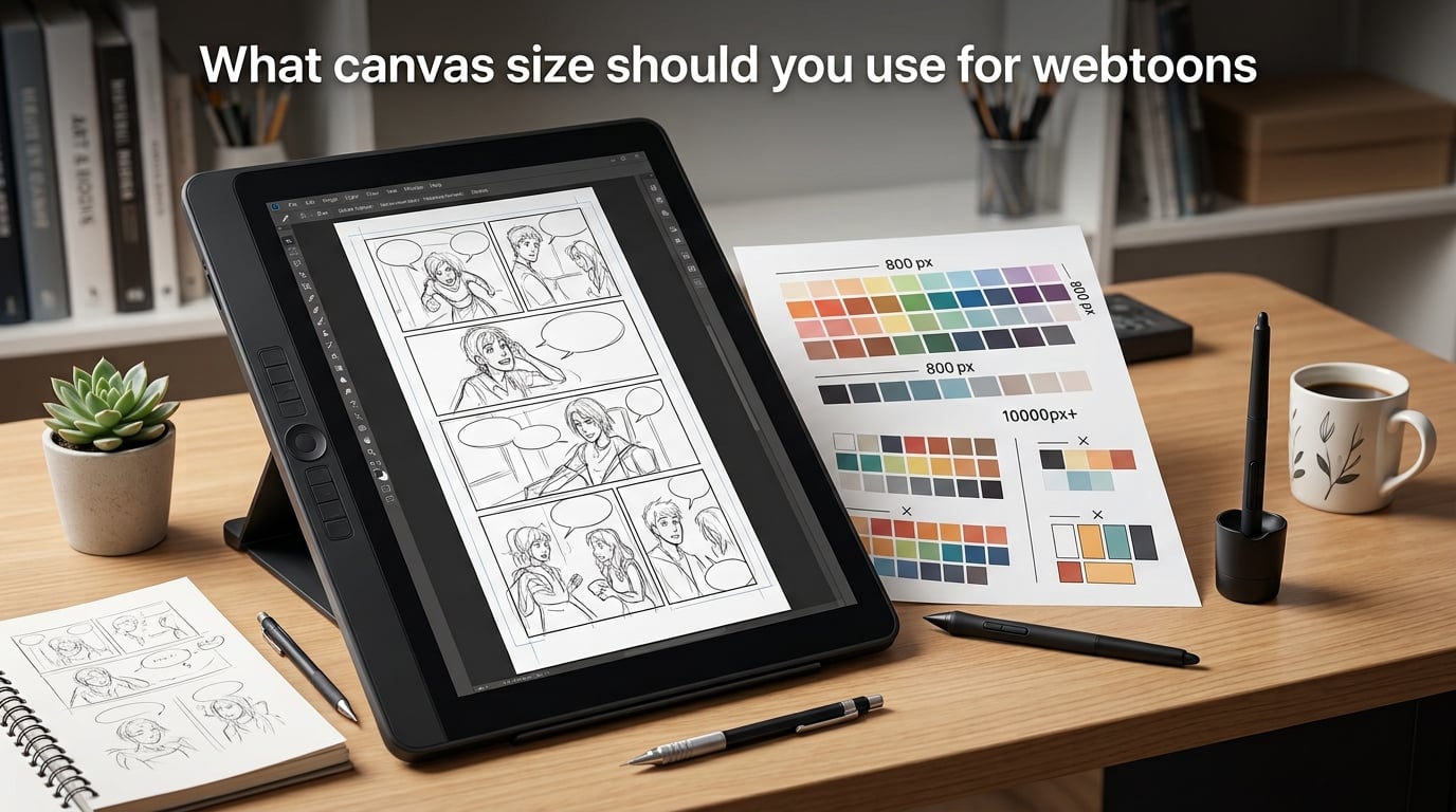 What canvas size should you use for webtoons