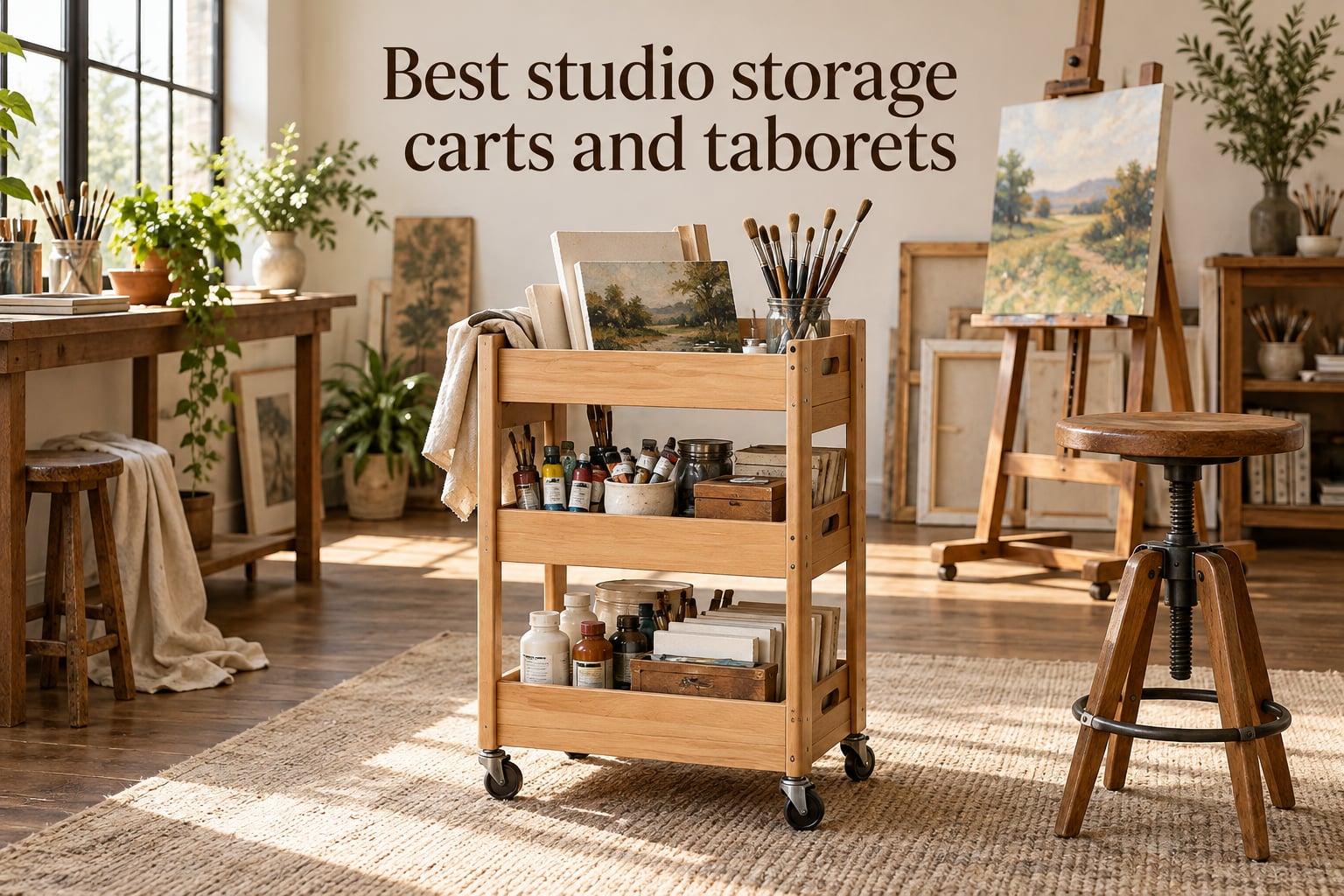 Best studio storage carts and taborets
