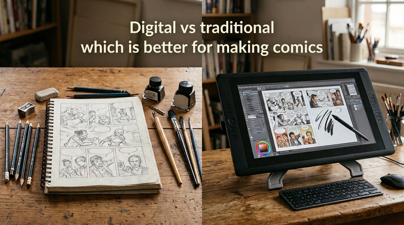 Digital vs traditional which is better for making comics