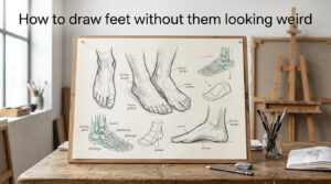 How to draw feet without them looking weird