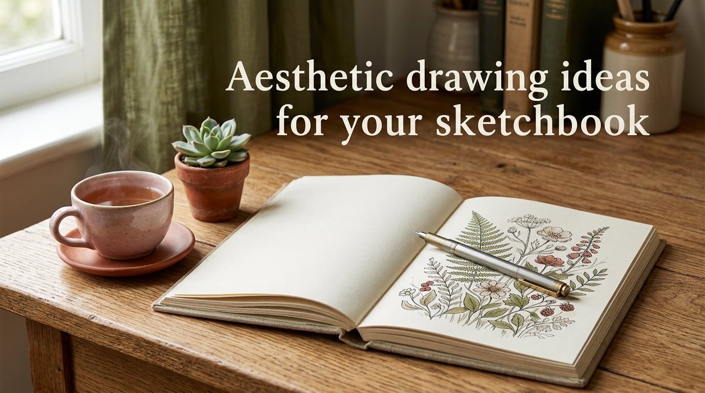 Aesthetic drawing ideas for your sketchbook