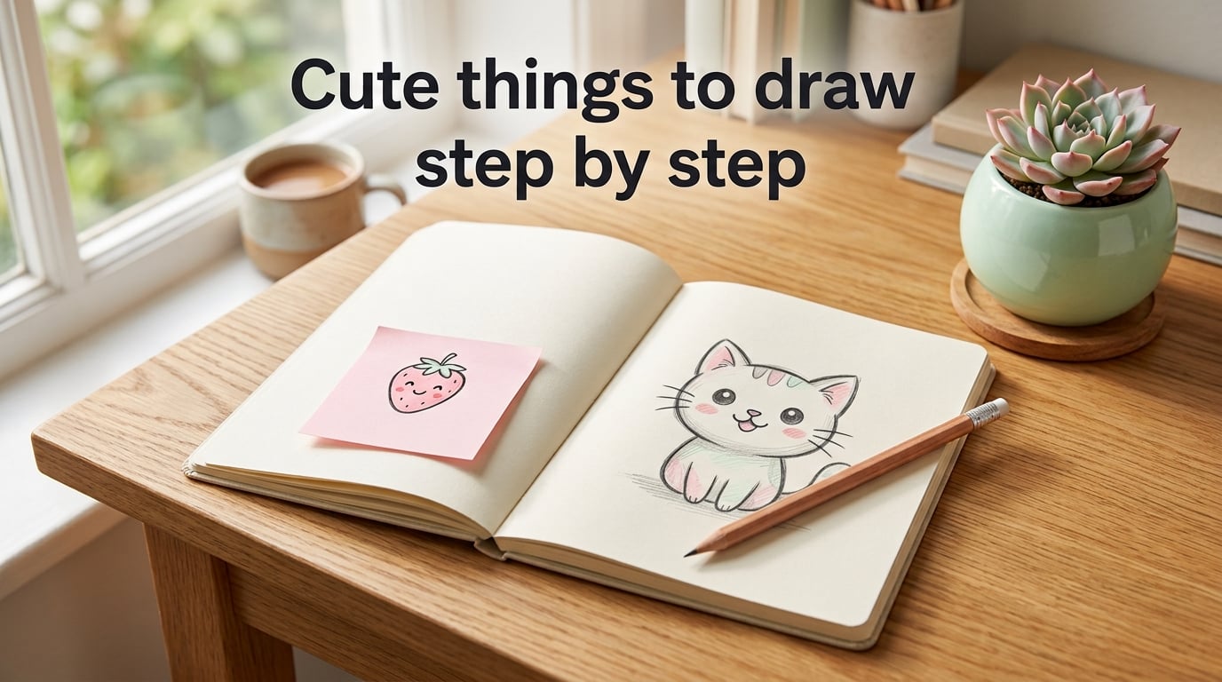 Cute things to draw step by step