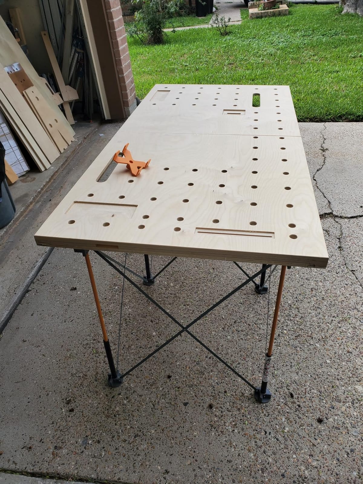 BORA Centipede Folding Work Table 2x4 ft Portable Workbench for Garage customer photo 2