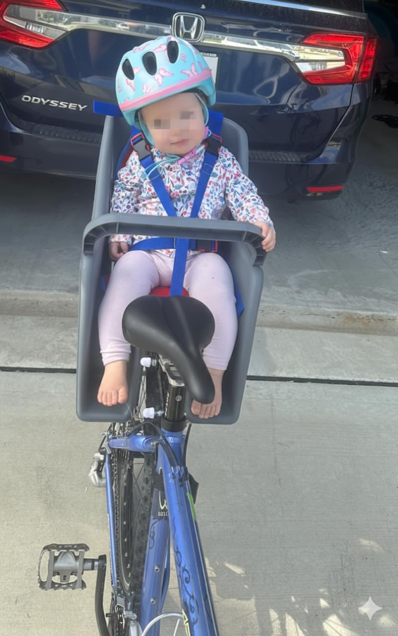 Bell Cocoon 300 Rear Mount Child Bike Seat — 5-Point Harness, Spoke Guard, Fits 26–27 in Bikes, Up to 40 lbs, Ages 1+ customer photo 2