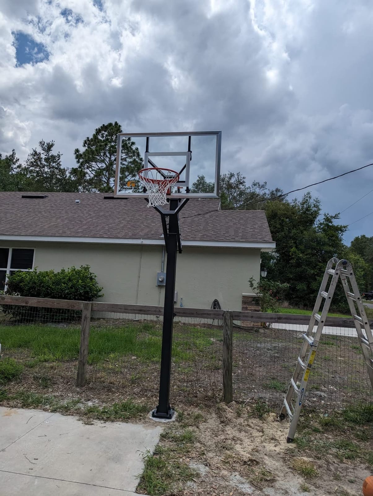 Goalrilla GS54 In Ground Basketball Hoop with Adjustable Height Backboard and Pro-Style, Breakaway Rim customer photo 1