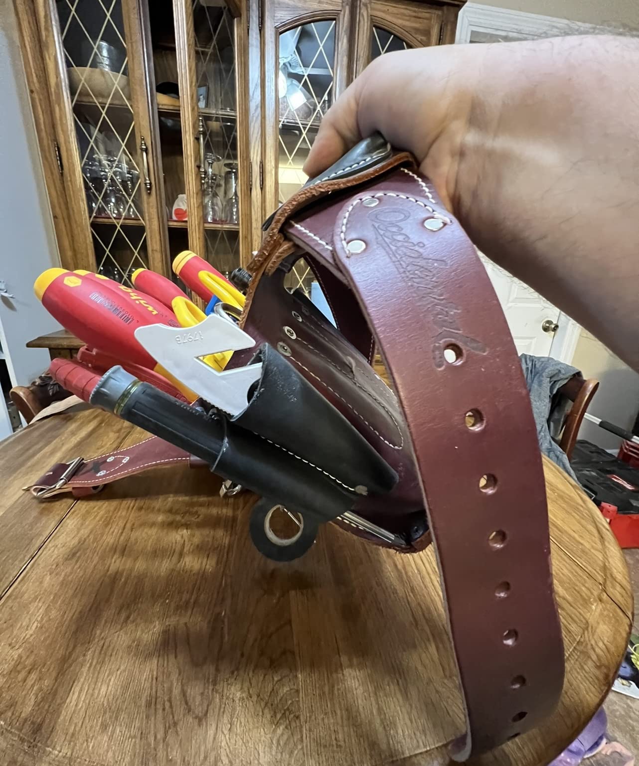 Occidental Leather Electrician’s Tool Case - Right Hand - 25 Pockets & Tool Holders - Made in USA customer photo 2