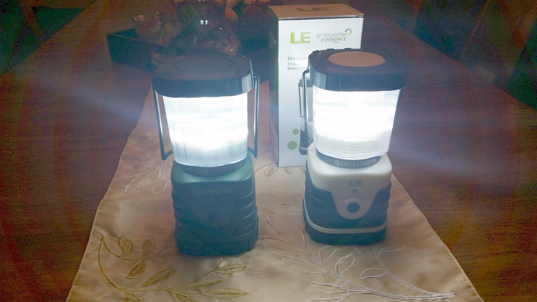 Lepro 1000LM Battery Powered LED Camping Lantern with 4 Light Modes, Green customer photo 2