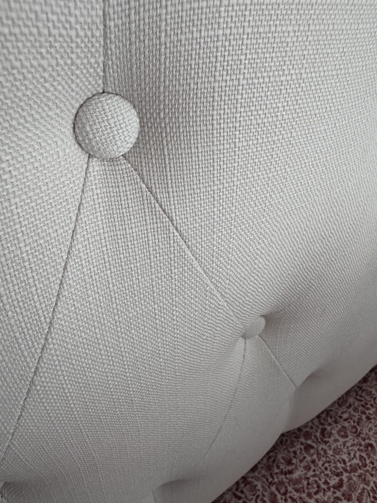 Modway Annabel Tufted Button Linen Fabric Upholstered Queen Headboard in Ivory customer photo 1