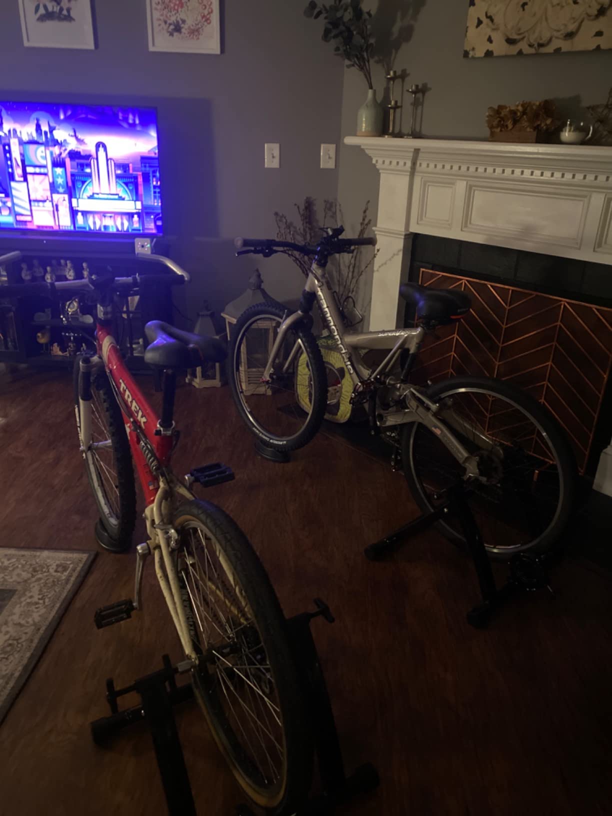 Yaheetech Magnetic Steel Bike Trainer Stand for Indoor Riding, 26-28in/700C customer photo 2