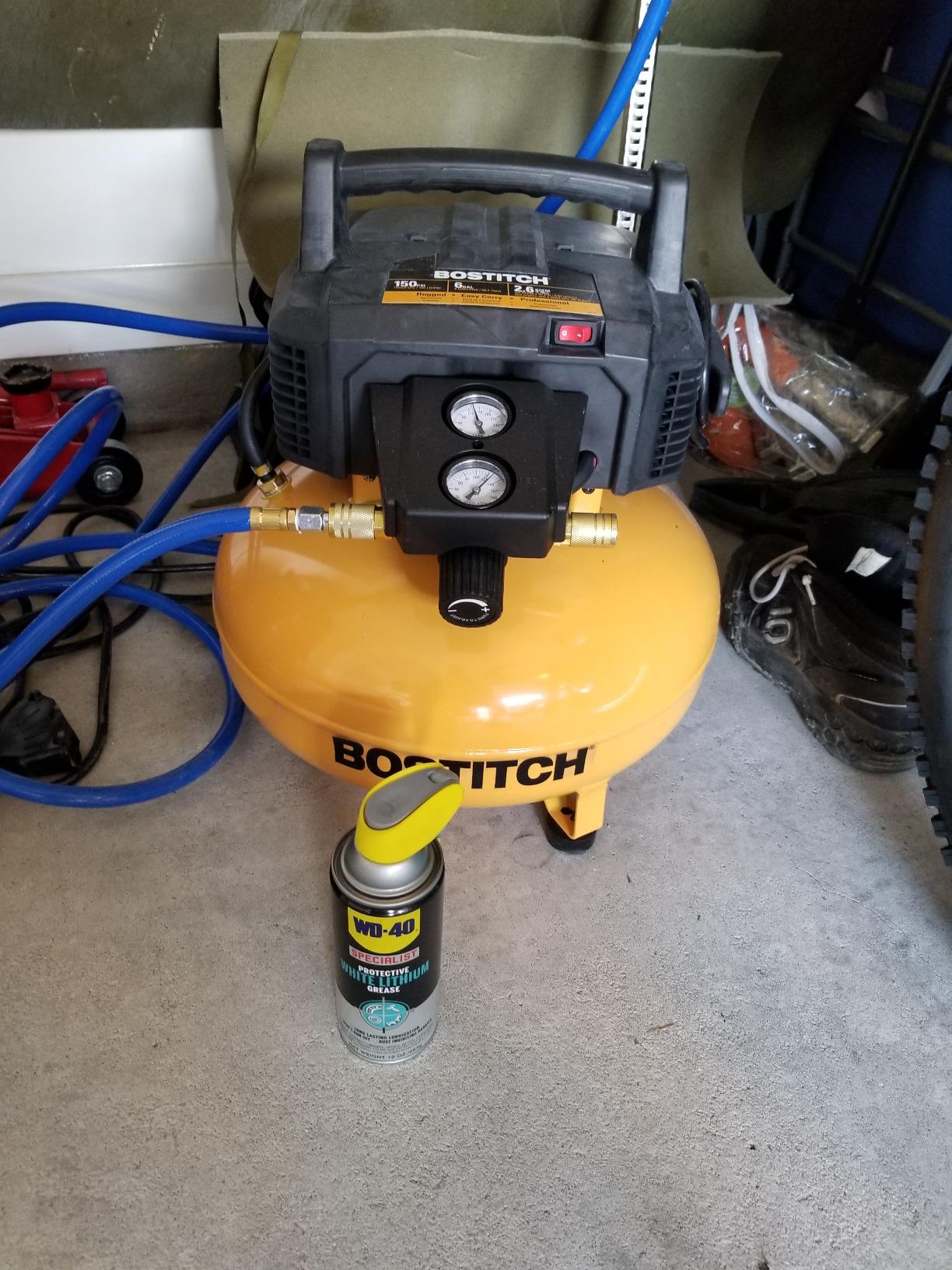 BOSTITCH Pancake Air Compressor, Oil-Free, 6 Gallon, 150 PSI (BTFP02012) customer photo 2