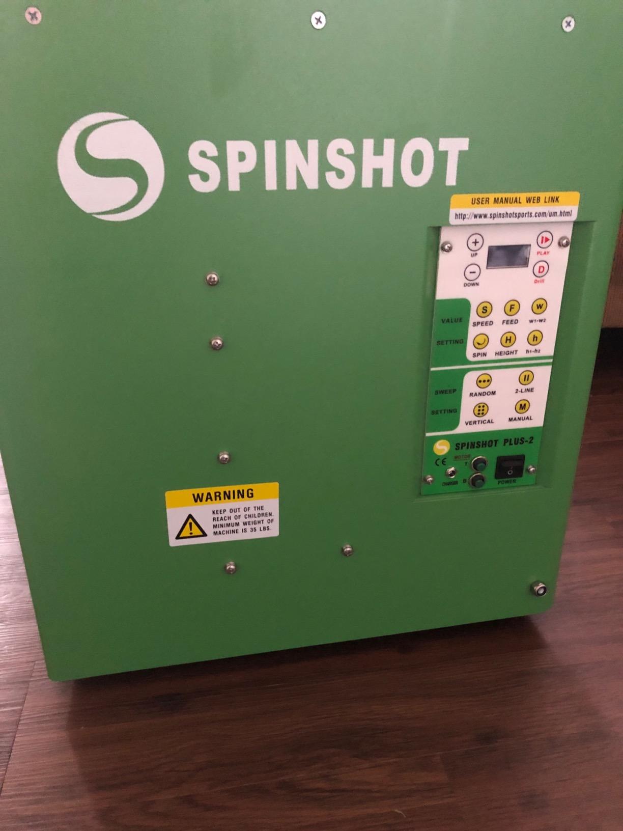Spinshot Plus-2 Tennis Ball Machine (Plus2 Model =Plus Model + Player Model) customer photo 2
