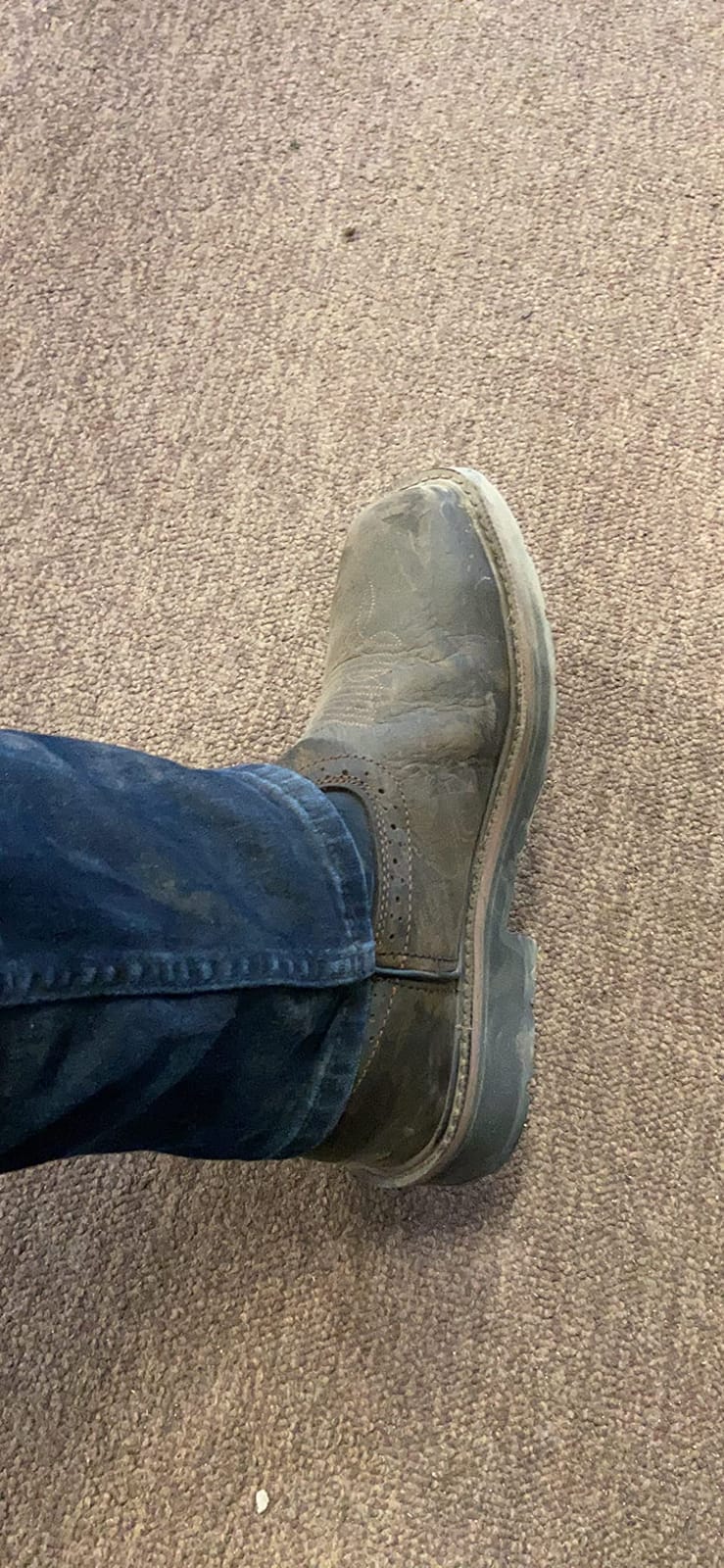 WOLVERINE Men's Rancher Waterproof Steeltoe Square Toe 10in Wellington Work Boot customer photo 2