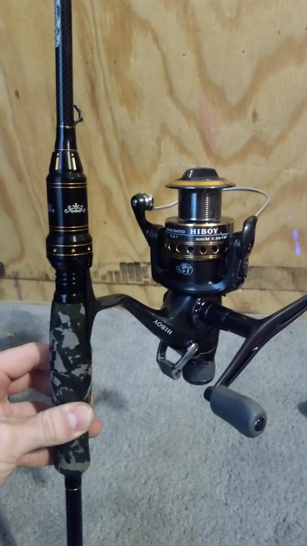 2 Piece 7 Feet Spinning Rod 24 Ton Carbon Fiber Spincasting Fishing Rod with 2 Tips - Medium and Medium Heavy Portable Spin Bass Fishing Rod customer photo 2