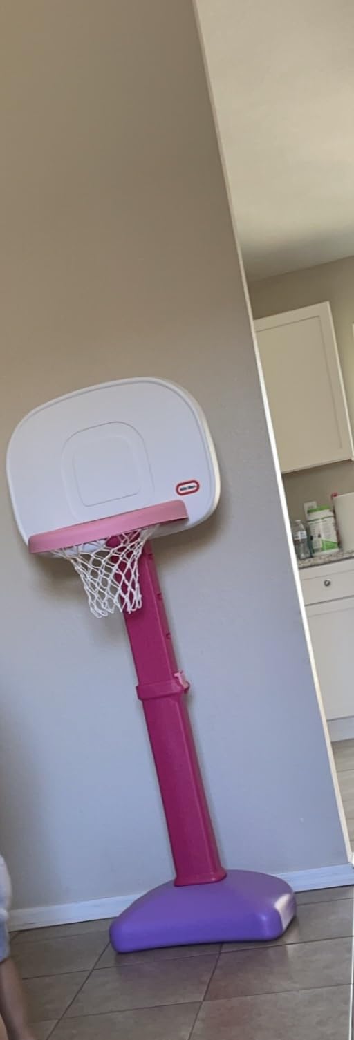 Little Tikes Easy Score Basketball Set, Pink- Amazon Exclusive 22.00 L x 23.75 W x 61.00 H Inches customer photo 2