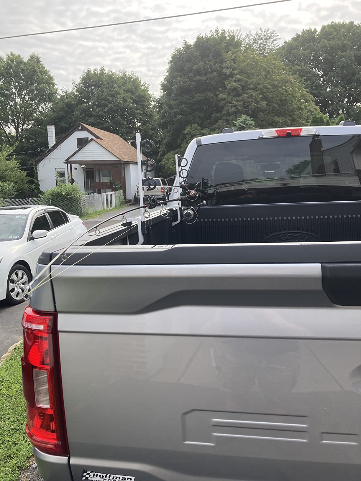 Brocraft 4 Rod Truck Bed Rod Holder, Aluminum Clamp-On Fishing Rod Rack for Truck, Boat, Canoe and Pontoon customer photo 1