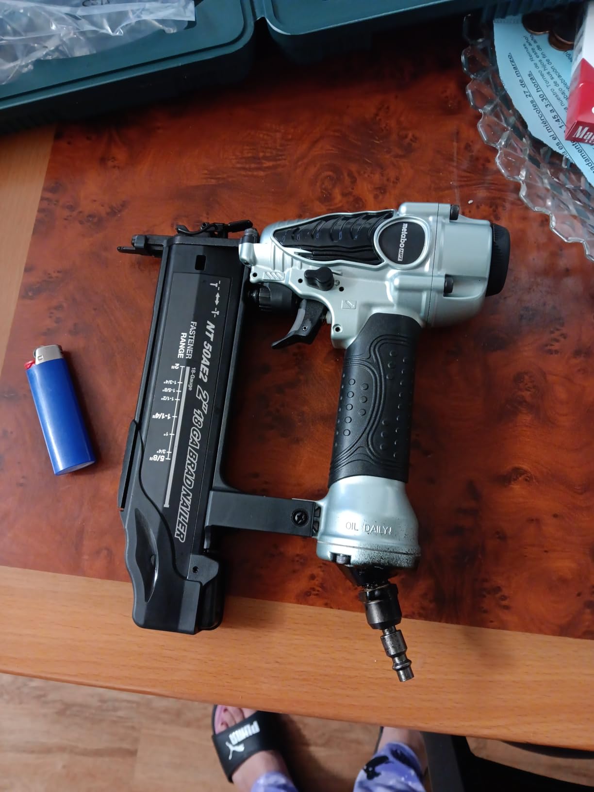 Metabo HPT Brad Nailer, Pneumatic 18 Gauge Adjustable Depth, NT50AE2 customer photo 1