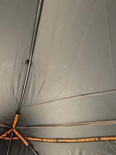 Muddy Infinity Camo Shadow Mesh Windows Black Backed Water Resistant Heavy-Duty 600 Denier Fabric Ground Blind, 2-Person customer photo 2