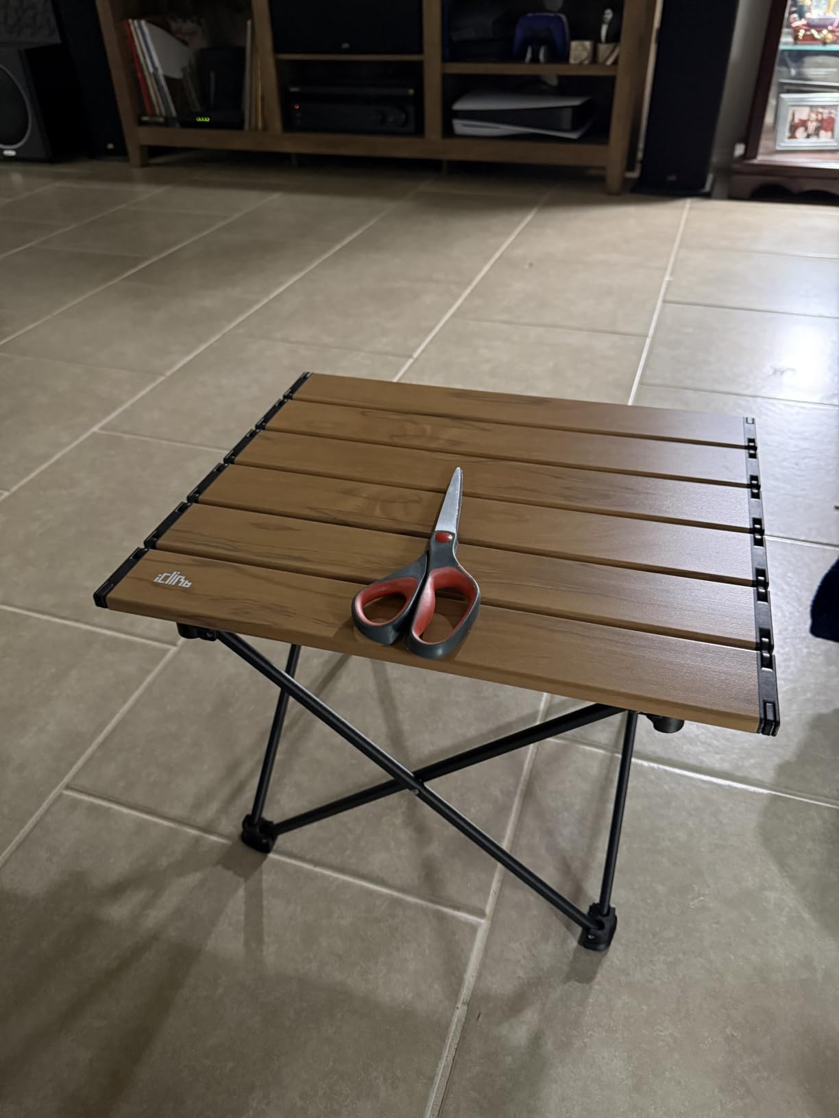 iClimb Ultralight Compact Camping Folding Table (Black - S) customer photo 2