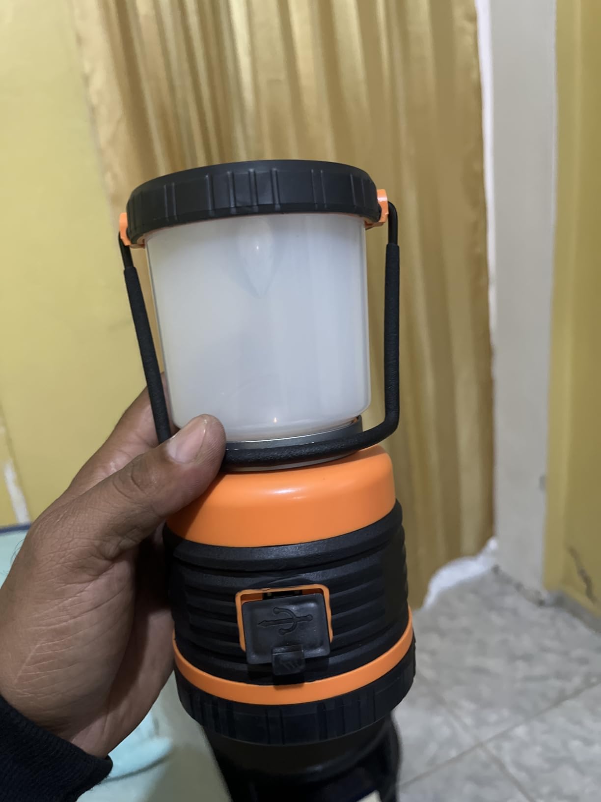 LED Camping Lantern Rechargeable, 1800LM, 4 Light Modes, 4400mAh Power Bank, IP44 Waterproof, Perfect Lantern Flashlight for Hurricane, Emergency, Power Outages, Home and More, USB Cable Included customer photo 1