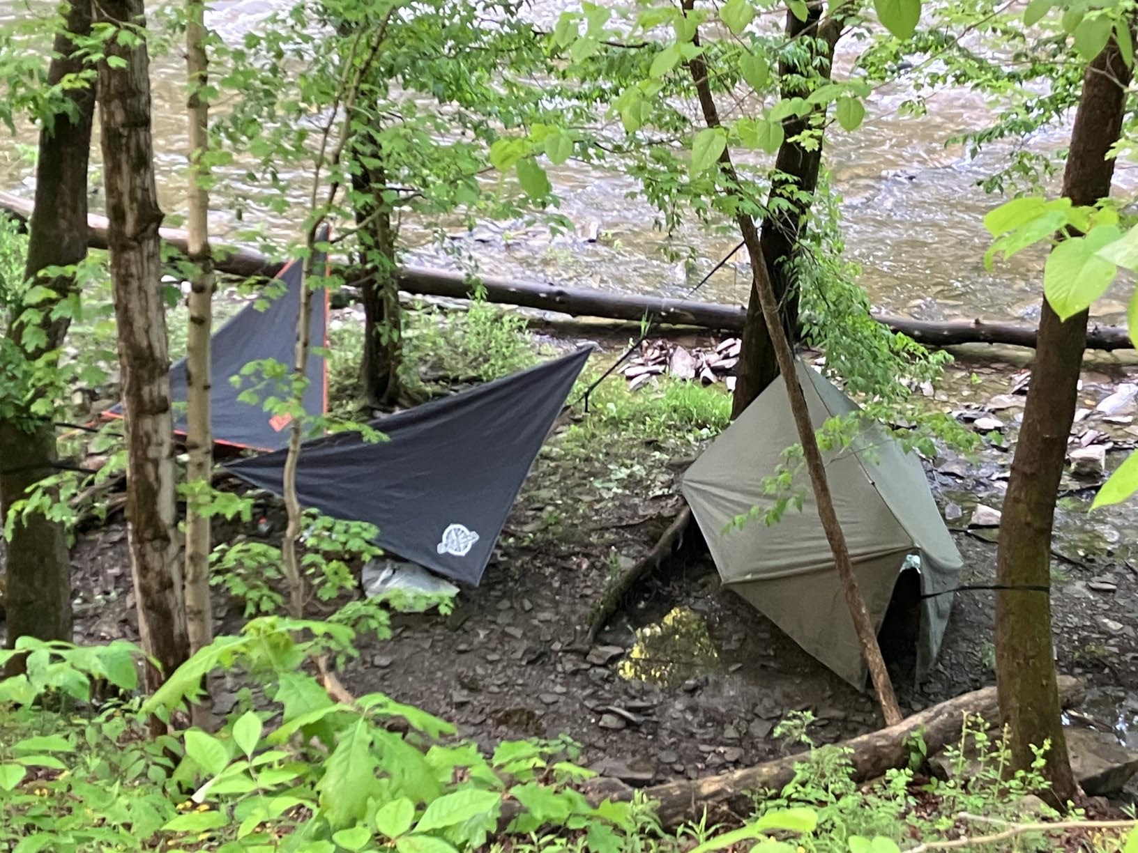 Sunyear Hammock Camping with Rain Fly Tarp and Net, Portable Camping Hammock Double Tree Hammock Outdoor Indoor Backpacking Travel & Survival, 2 Tree Straps,100% Waterproof Black Bundle customer photo 2