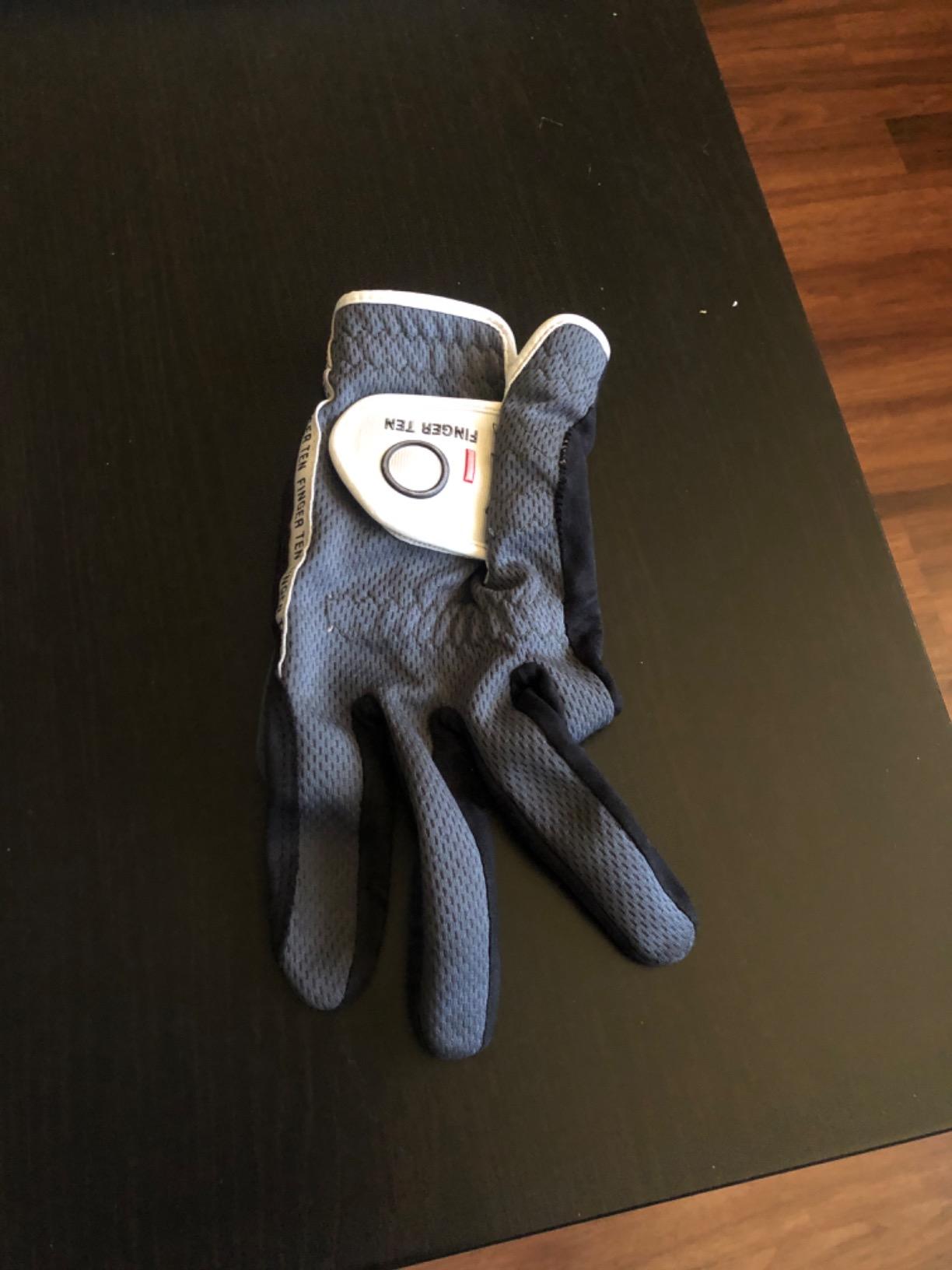 FINGER TEN Men's Golf Gloves Rain Grip 2 Pack customer photo 2
