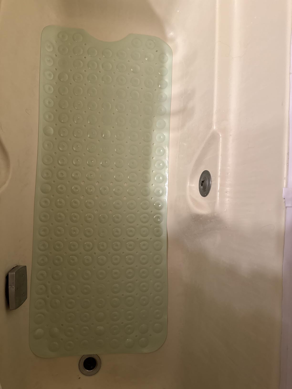 SlipX Solutions 39x16 Extra Long Non Slip Bath Mat, Tub & Shower, Navy customer photo 1