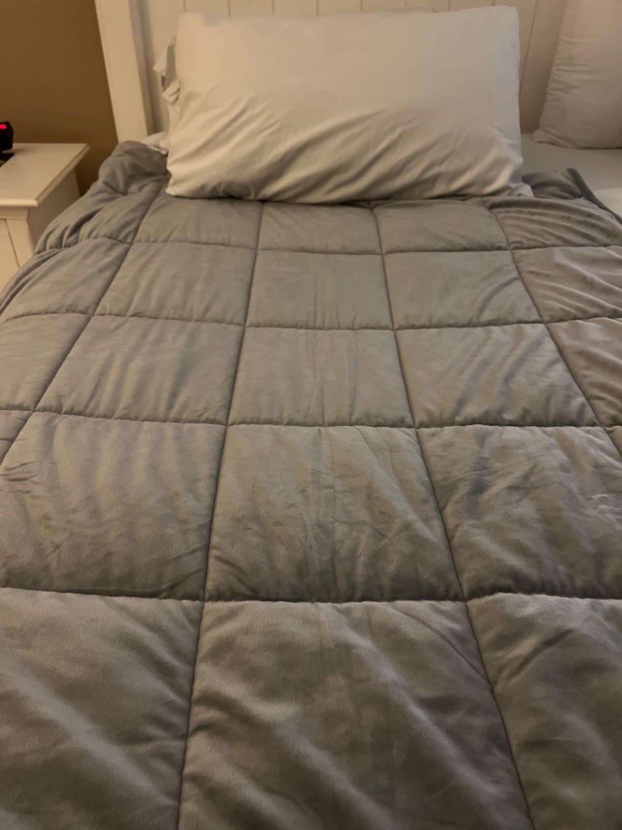 Bare Home Minky Fleece Weighted Blanket (Taupe, 60