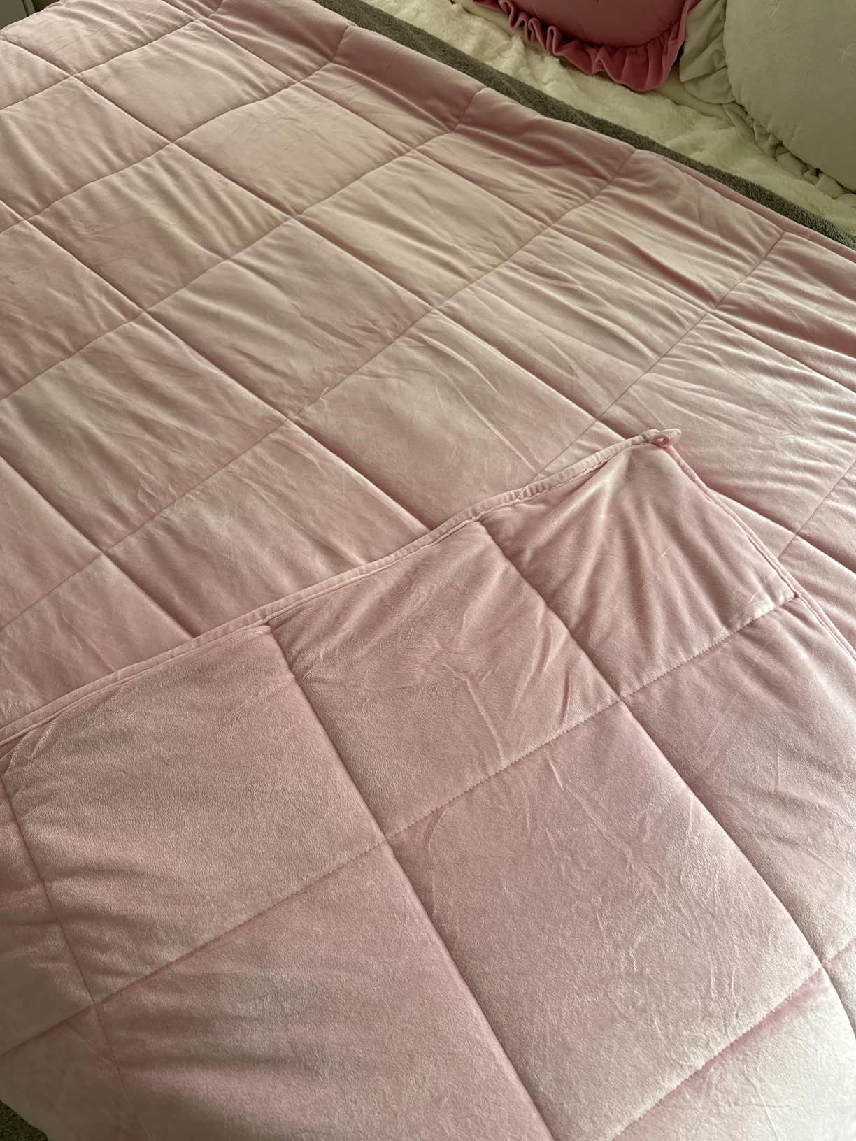 Bare Home Minky Fleece Weighted Blanket (Taupe, 60