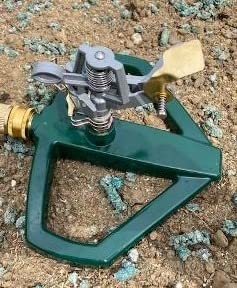 STYDDI Heavy Duty Impact Pulsating Sprinkler for Yard, All Metal Adjustable Rotating Circular Impulse Lawn Sprinkler for Medium to Large Areas, Lawn and Garden, Coverage up to 5,800 Sq. Ft customer photo 1