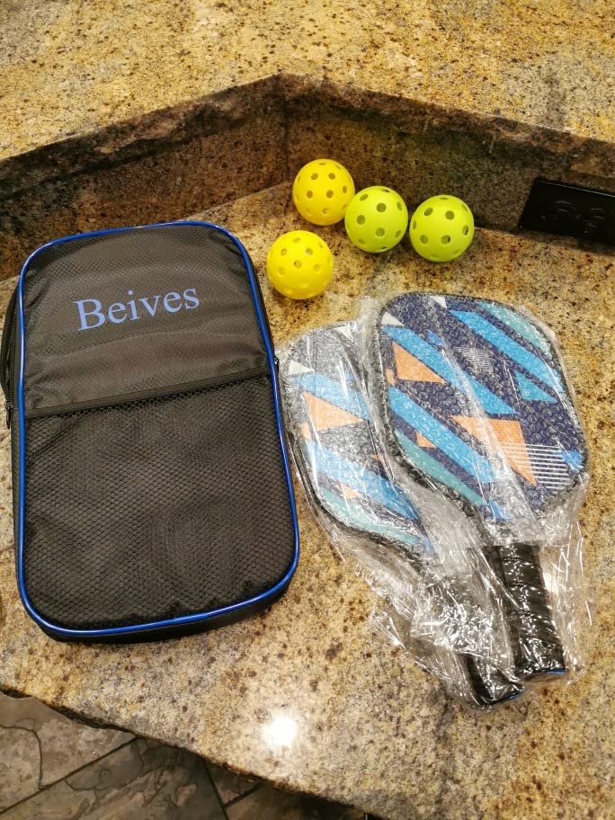 Pickleball Paddles Set of 4, Fiberglass Rackets USAPA Approved customer photo 1