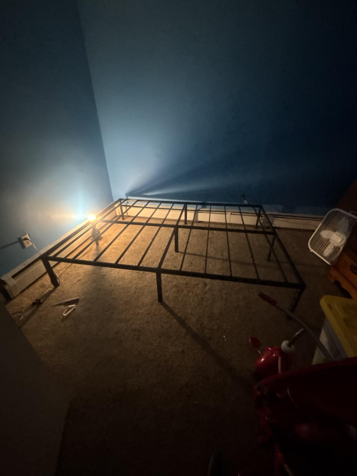 NEW JETO Metal Bed Frame,Twin Size Bed Frame with Storage Space,14 Inch customer photo 2
